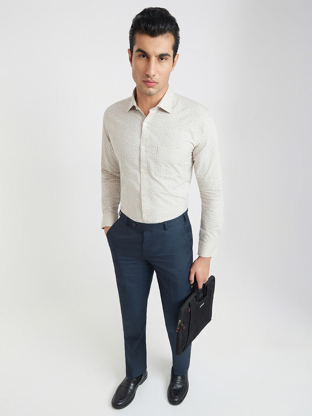 Park Avenue Beige Formal Shirt