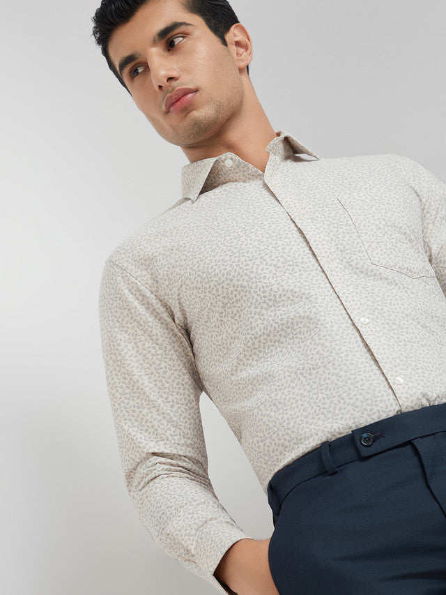 Park Avenue Beige Formal Shirt