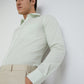 Park Avenue Green Solid Slim Fit Cotton Formal Shirt