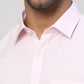 Park Avenue Men Pink Solid Slim Fit Cotton Formal Shirt