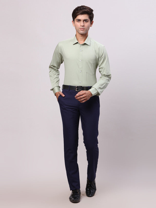 Park Avenue Green Formal Shirt