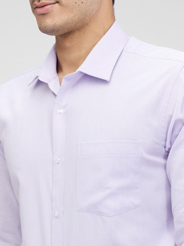 Park Avenue Purple Structure Slim Fit Full Sleeve Cotton Shirt