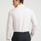 Park Avenue Red Structure Slim Fit Cotton Formal Shirt