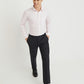 Park Avenue Red Structure Slim Fit Cotton Formal Shirt