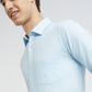 Park Avenue Blue Structure Slim Fit Cotton Formal Shirt