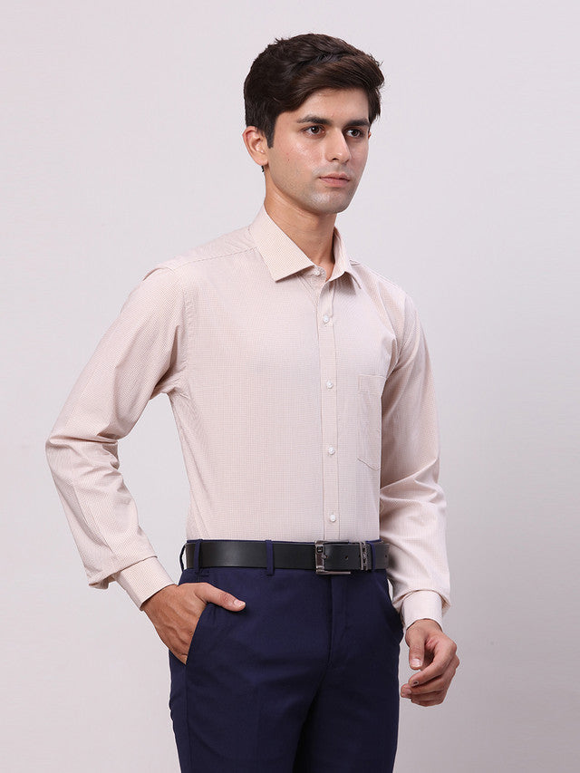 Park Avenue Beige Formal Shirt