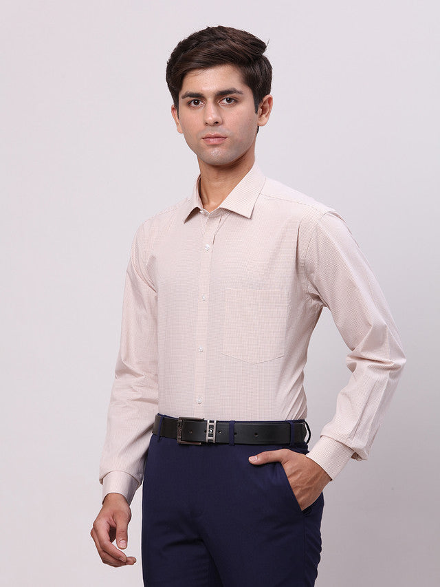 Park Avenue Beige Formal Shirt