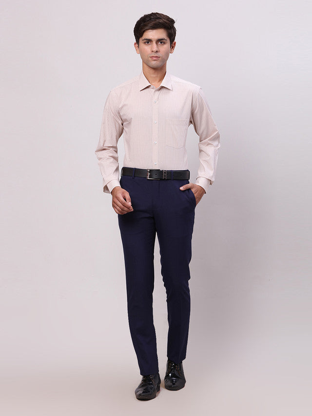 Park Avenue Beige Formal Shirt