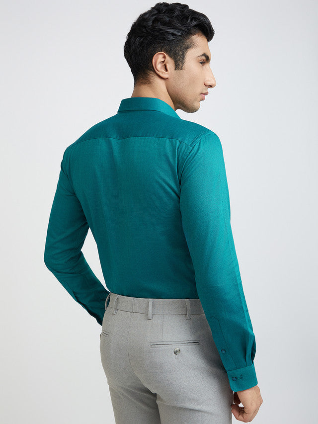 Park Avenue Green Formal Shirt