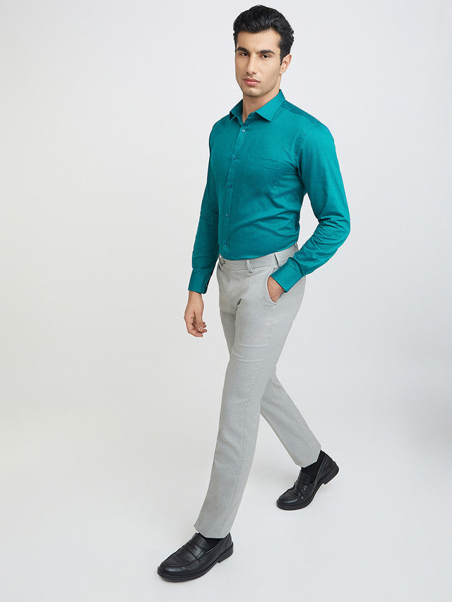 Park Avenue Green Formal Shirt