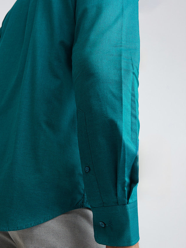 Park Avenue Green Formal Shirt