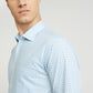 Park Avenue Blue Checks Slim Fit Cotton Formal Shirt