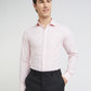 Park Avenue Men Pink Checks Slim Fit Cotton Formal Shirt