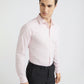 Park Avenue Men Pink Checks Slim Fit Cotton Formal Shirt