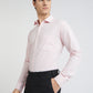 Park Avenue Men Pink Checks Slim Fit Cotton Formal Shirt