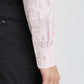 Park Avenue Men Pink Checks Slim Fit Cotton Formal Shirt