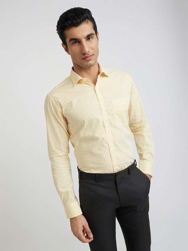 Park Avenue Yellow Formal Shirt