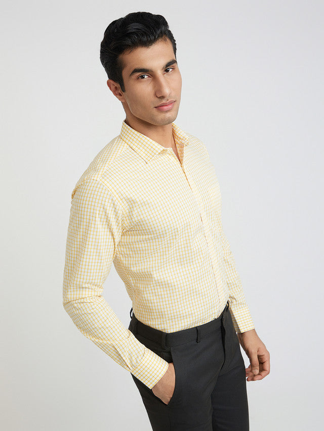 Park Avenue Yellow Formal Shirt