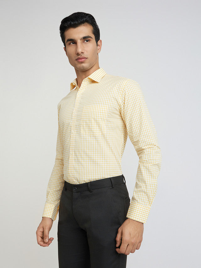 Park Avenue Yellow Formal Shirt