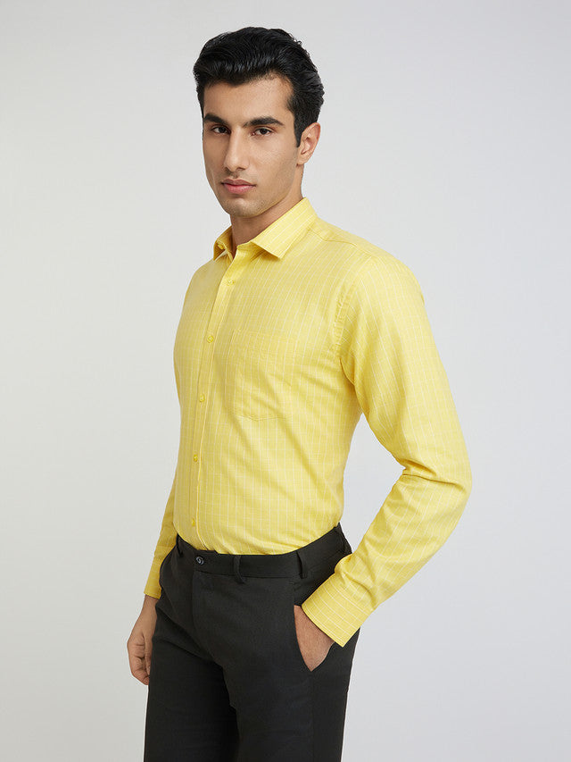 Park Avenue Yellow Formal Shirt