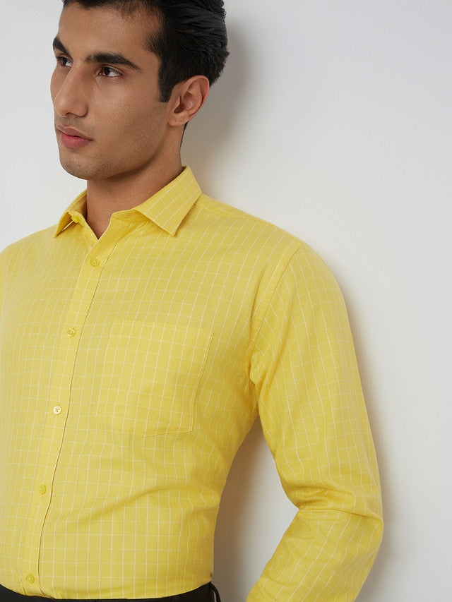 Park Avenue Yellow Formal Shirt