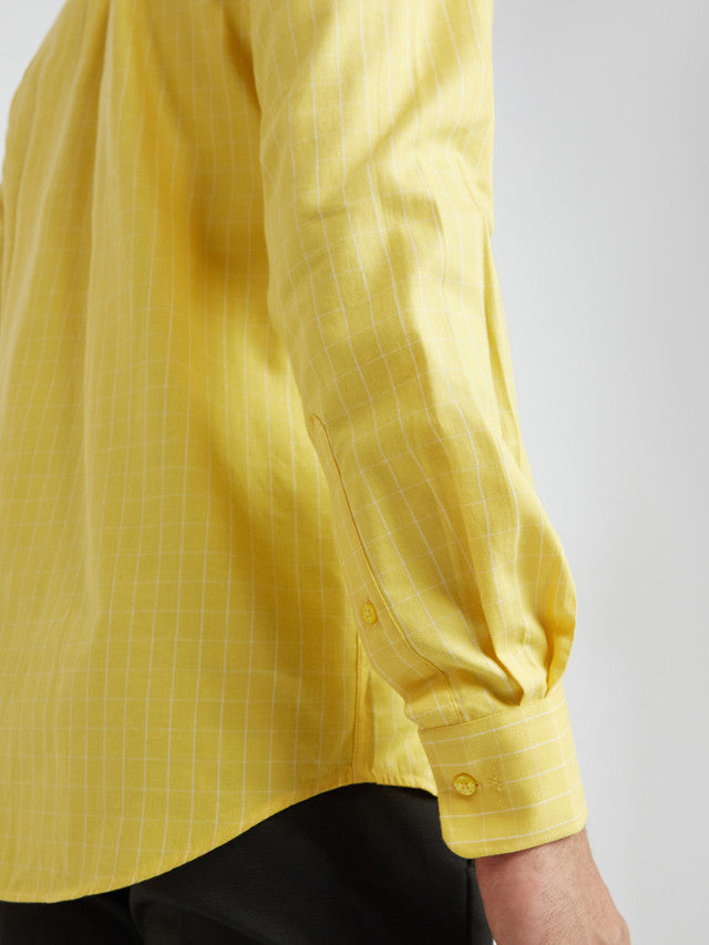 Park Avenue Yellow Formal Shirt