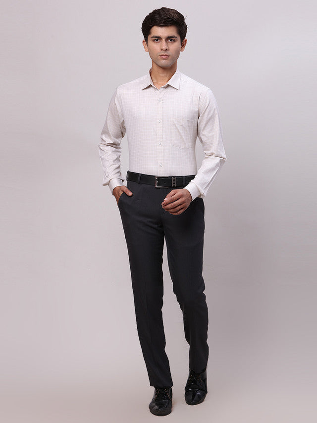 Park Avenue Beige Formal Shirt