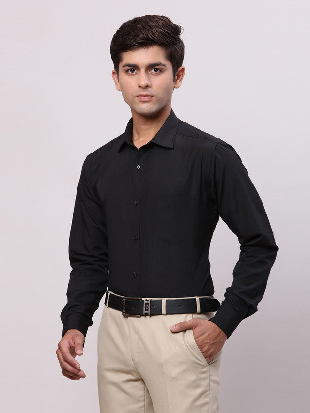 Park Avenue Black Formal Shirt