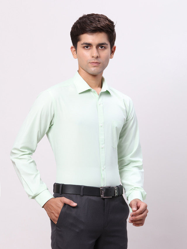 Park Avenue Green Formal Shirt