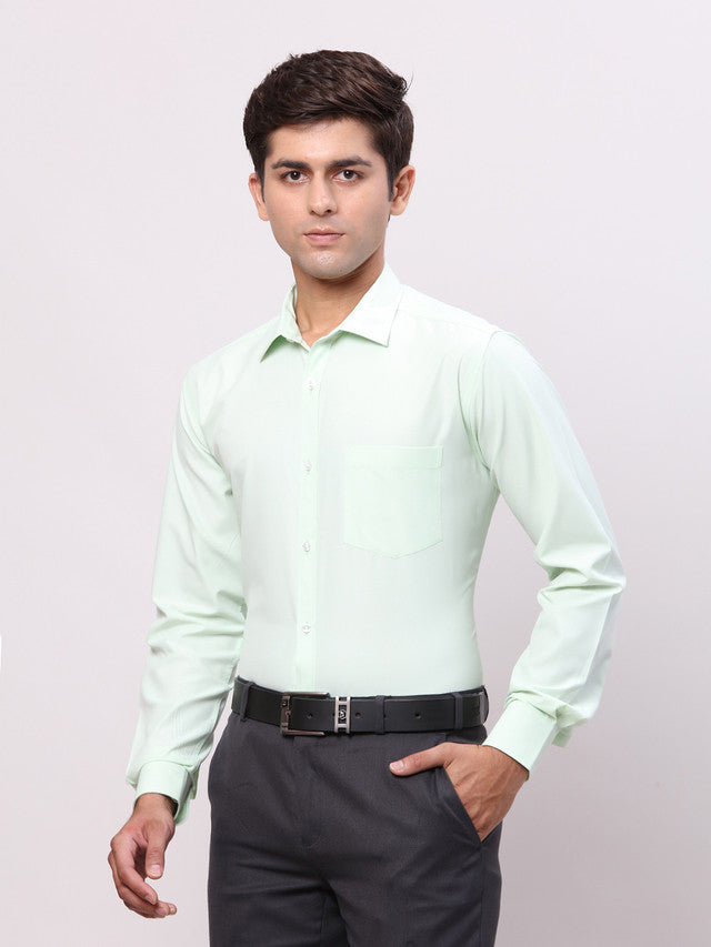 Park Avenue Green Formal Shirt