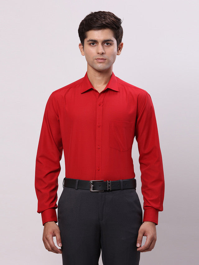 Park Avenue Red Formal Shirt