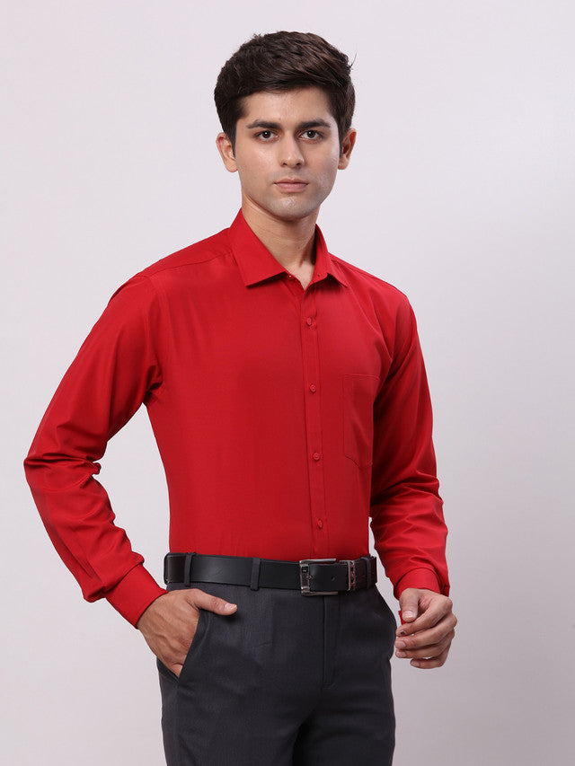 Park Avenue Red Formal Shirt