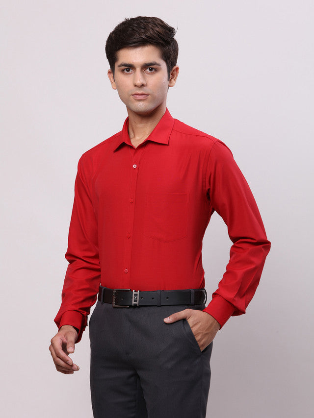 Park Avenue Red Formal Shirt