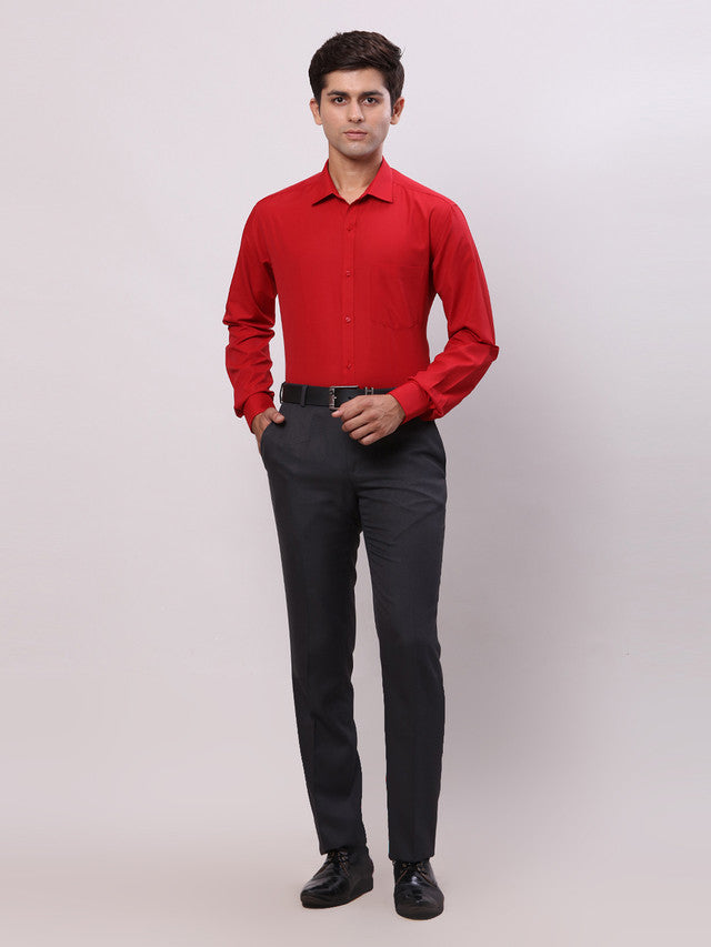 Park Avenue Red Formal Shirt