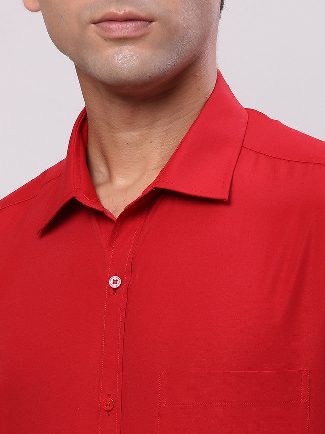 Park Avenue Red Formal Shirt