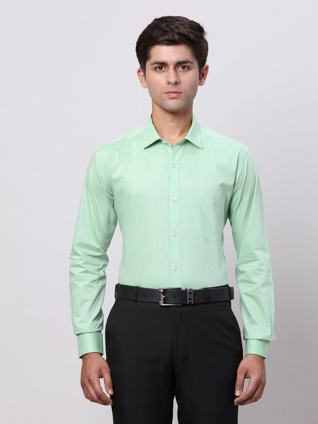 Park Avenue Green Formal Shirt