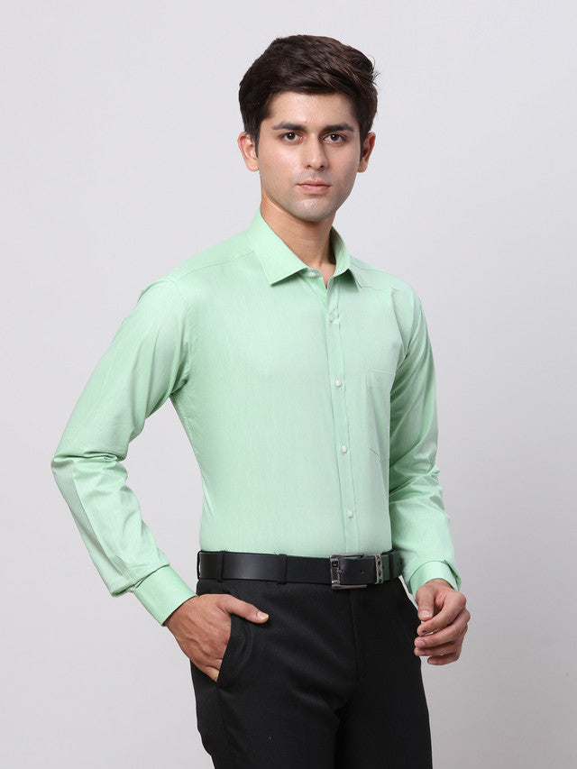 Park Avenue Green Formal Shirt