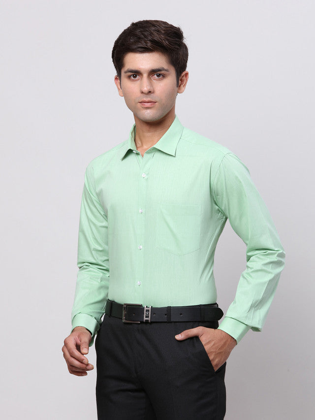 Park Avenue Green Formal Shirt