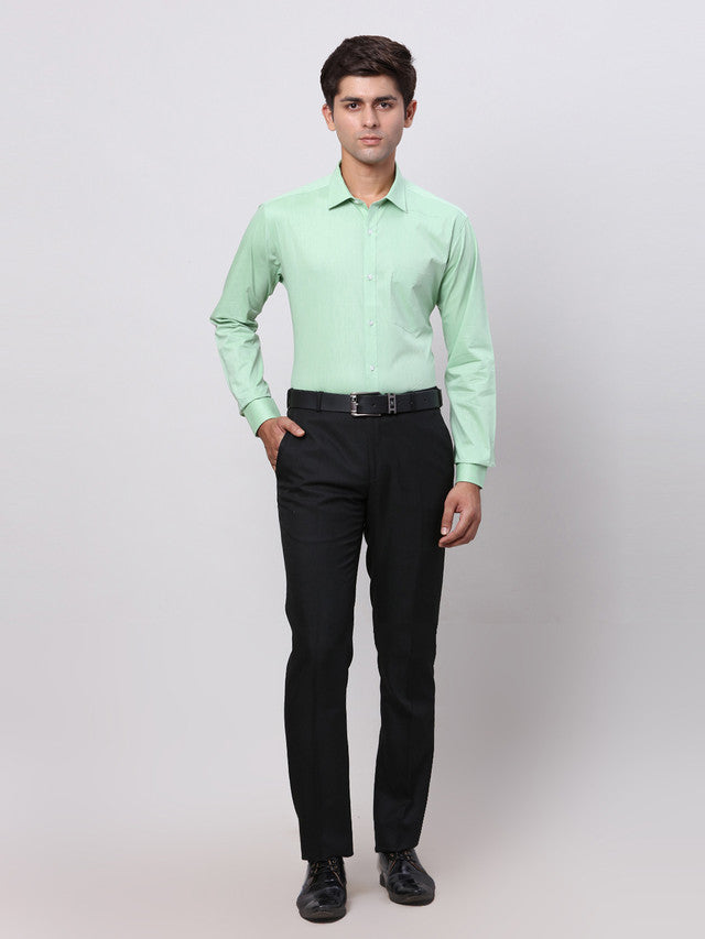 Park Avenue Green Formal Shirt