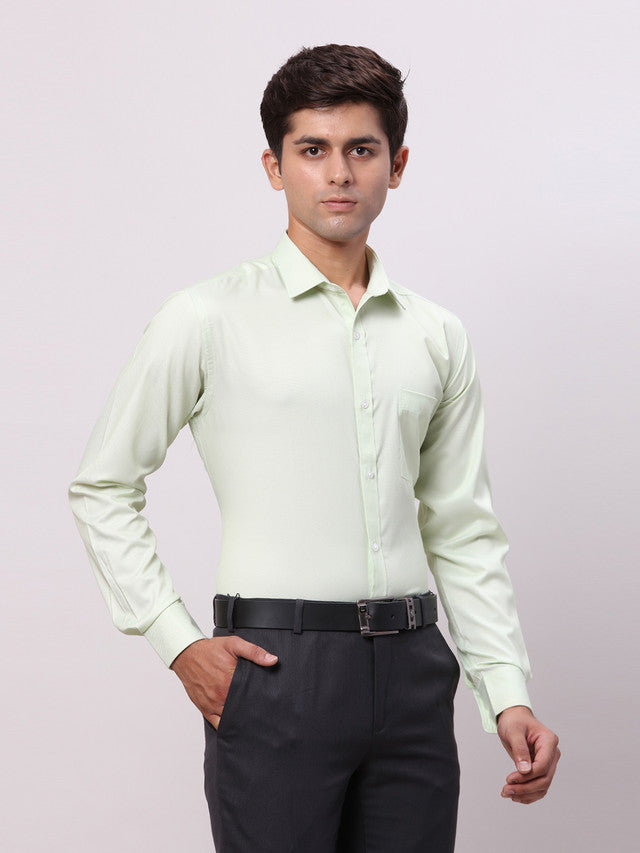 Park Avenue Green Formal Shirt