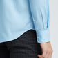 Park Avenue Blue Structure Slim Fit Cotton Blend Formal Shirt