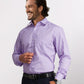 Park Avenue Purple Structure Slim Fit Cotton Blend Formal Shirt