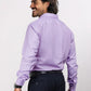 Park Avenue Purple Structure Slim Fit Cotton Blend Formal Shirt