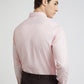 Park Avenue Men Pink Self Design Slim Fit Polyester Blend Formal Shirt