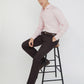 Park Avenue Men Pink Self Design Slim Fit Polyester Blend Formal Shirt