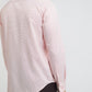 Park Avenue Men Pink Self Design Slim Fit Polyester Blend Formal Shirt