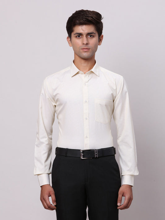 Park Avenue Yellow Formal Shirt