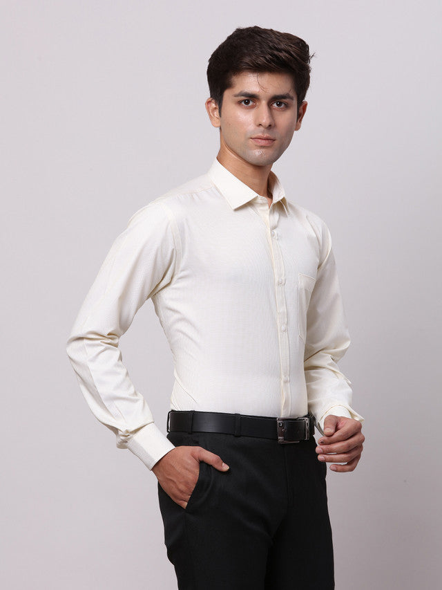 Park Avenue Yellow Formal Shirt