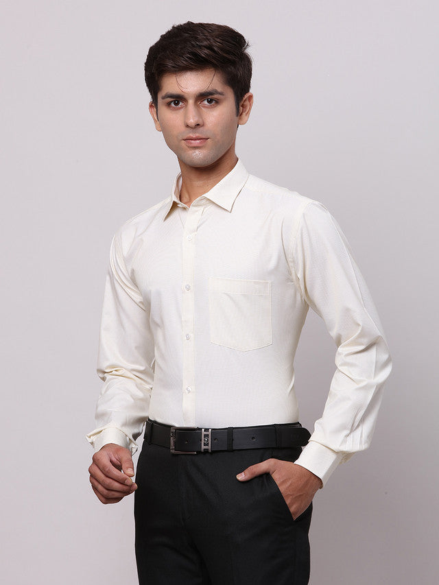 Park Avenue Yellow Formal Shirt