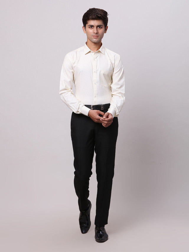 Park Avenue Yellow Formal Shirt